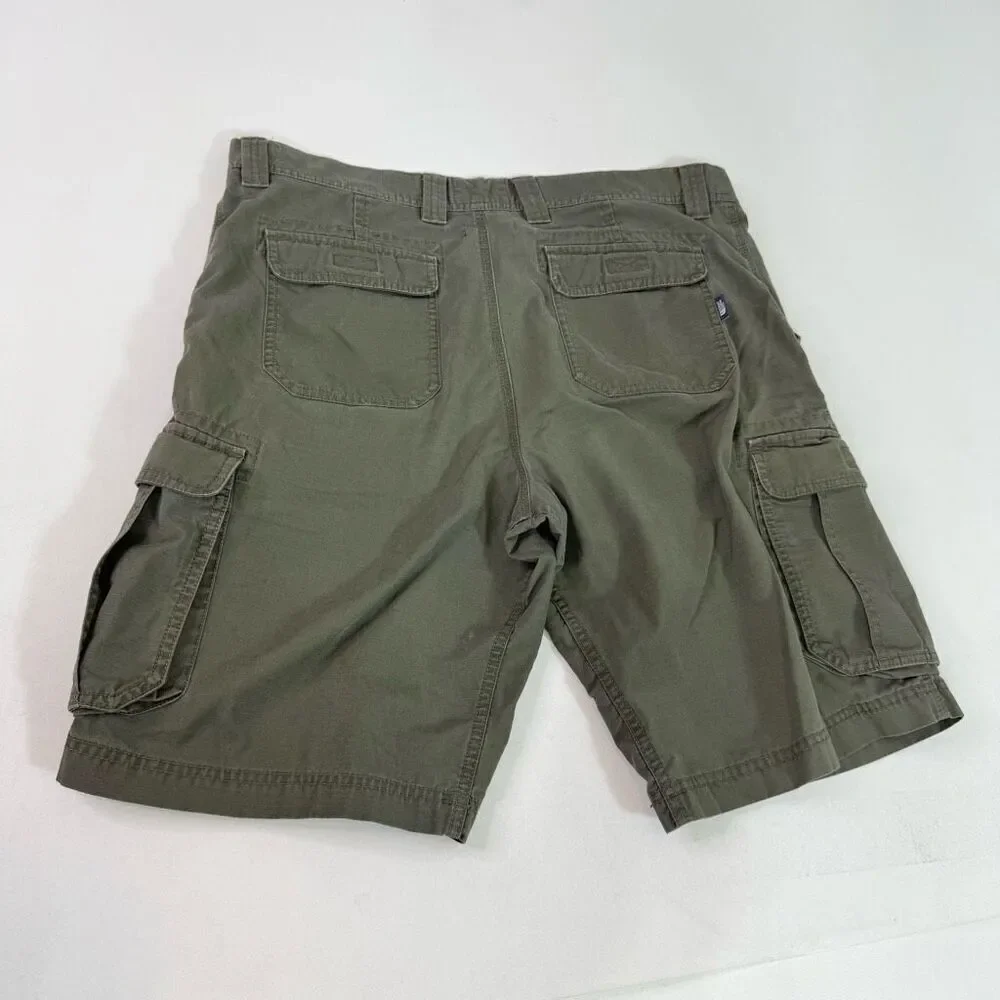 The North Face Shorts Mens 36 Regular Green‎ Cargo Hiking Olive Cotton